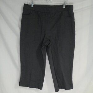 CROFT & BARROW | Stretch | large | Dark Grey Long Shorts | Stretchy Waistband